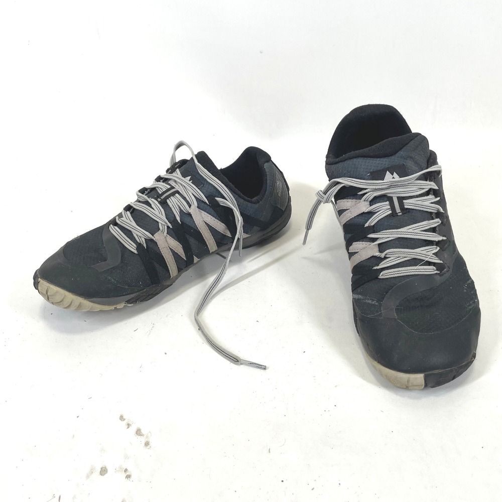 Merrell Trail Glove 4 Barefoot Running Shoes Womens 9 Black Grey J77702 Vibram